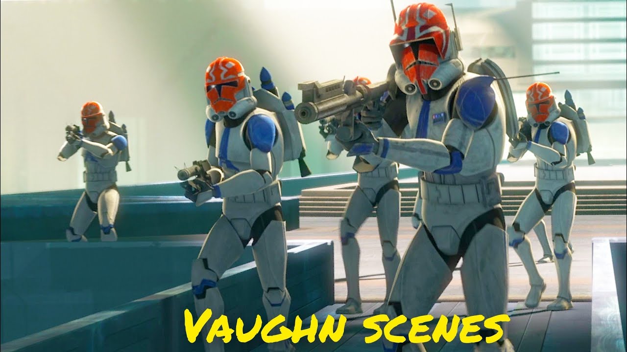 All Captain Vaughn scenes - The Clone Wars