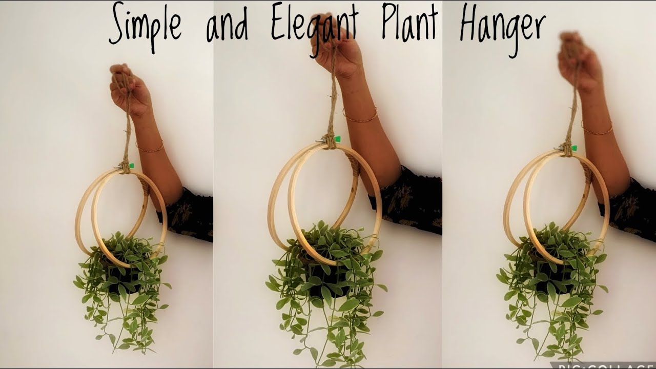 2 Types of Hanging Planters using Embroidery Hoop /Simple Hoop Craft /DIY / Plants /Little Space