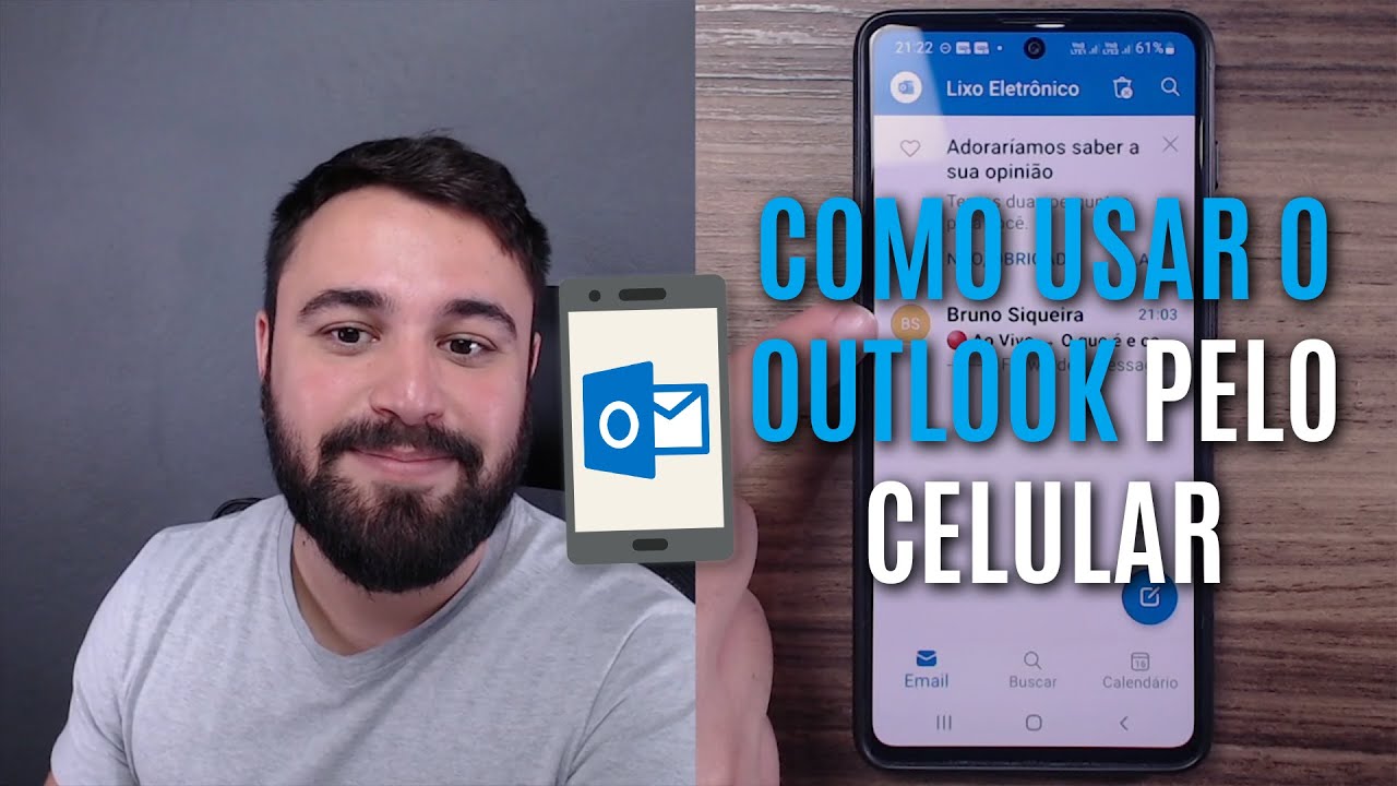 COMO USAR O APP DO OUTLOOK PELO CELULAR