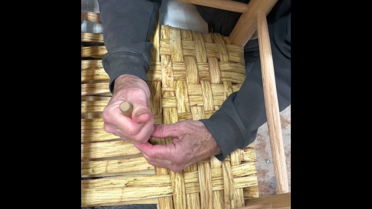 Poplar Bark Seat Weaving