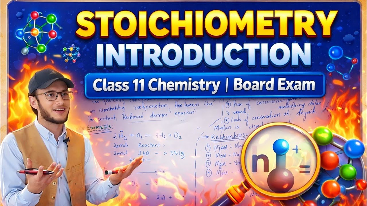 “Stoichiometry Made Easy 🔥 | Introduction to Stoichiometry | Class 11 Chemistry Board Exam ||