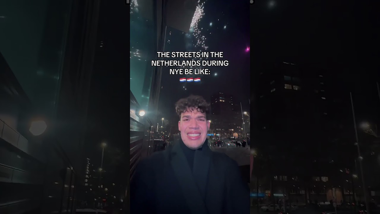 The streets in the Netherlands during NYE = Fireworks #livinginthenetherlands