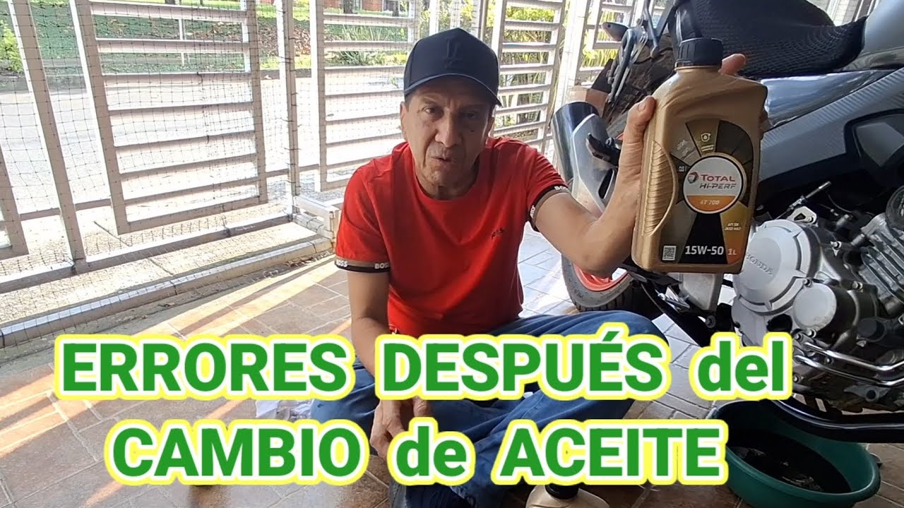 10  ERRORES  DESPUÉS  DE  CAMBIAR  EL  ACEITE