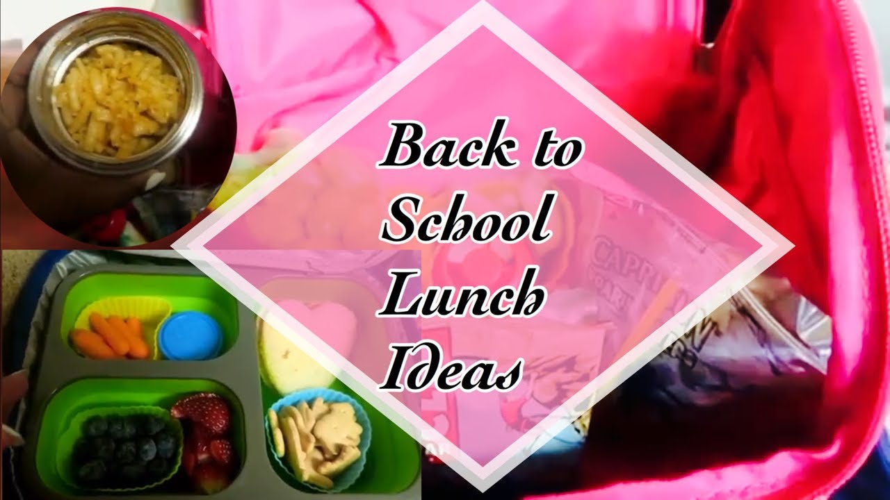 BACK TO SCHOOL LUNCH IDEAS WEEK 1