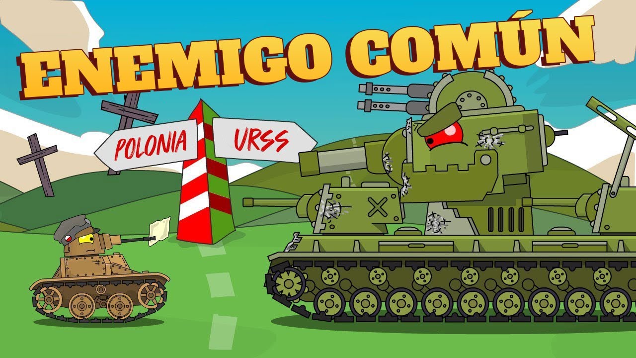 Enemigo com&uacute;n - Dibujos animados sobre tanques