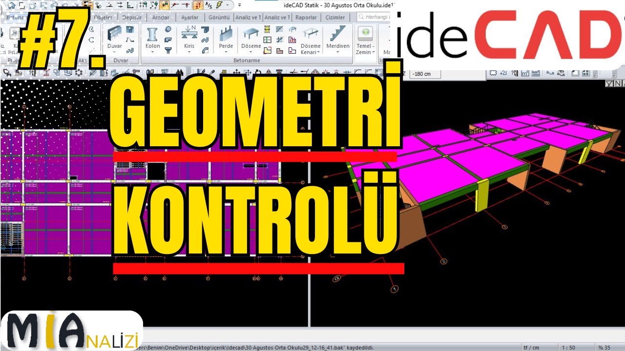 İdeCAD Geometri Kontrolü