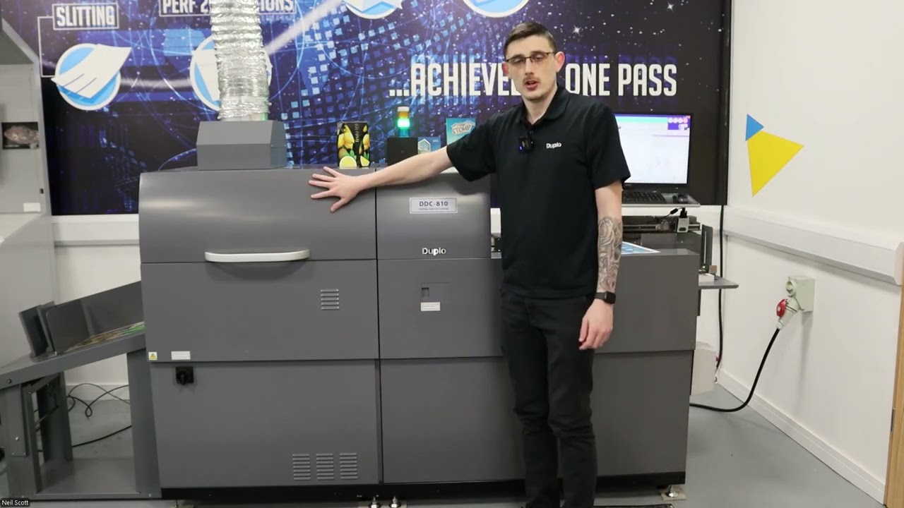 DDC-810 Pro Raised Spot UV Coater | Product Demo | Duplo USA