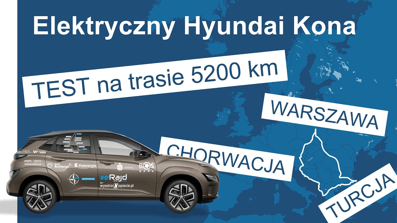 Hyundai Kona Electric | Test 5200 km: Warszawa-Stambuł | #eRajd cz. 1/2
