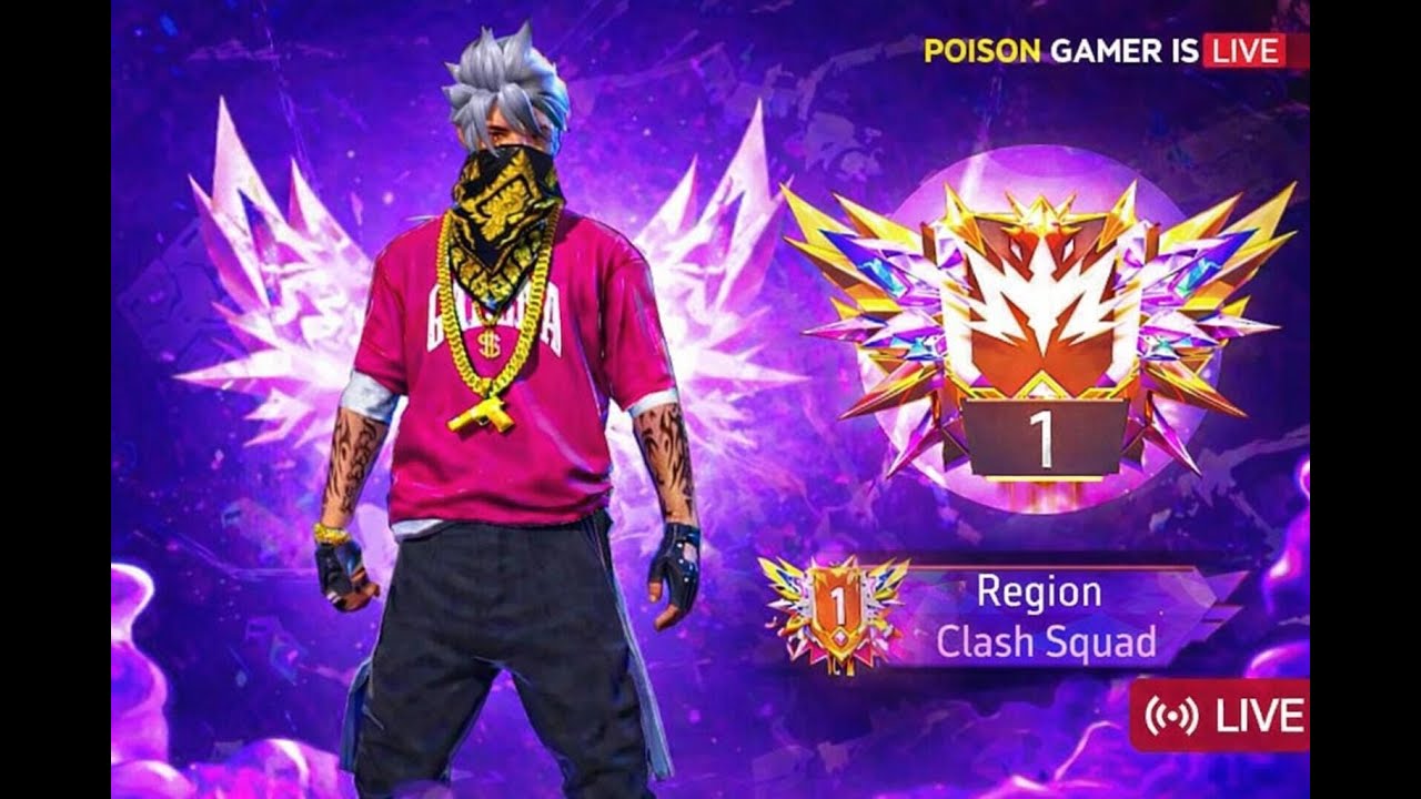 FREE FIRE  LIVE STREAM ❤️ BR RANK PUSH ON TOP #1