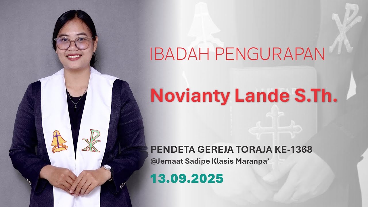 🔴 [LIVE] IBADAH PENGURAPAN Novianty Lande S.Th. | 13.09.25