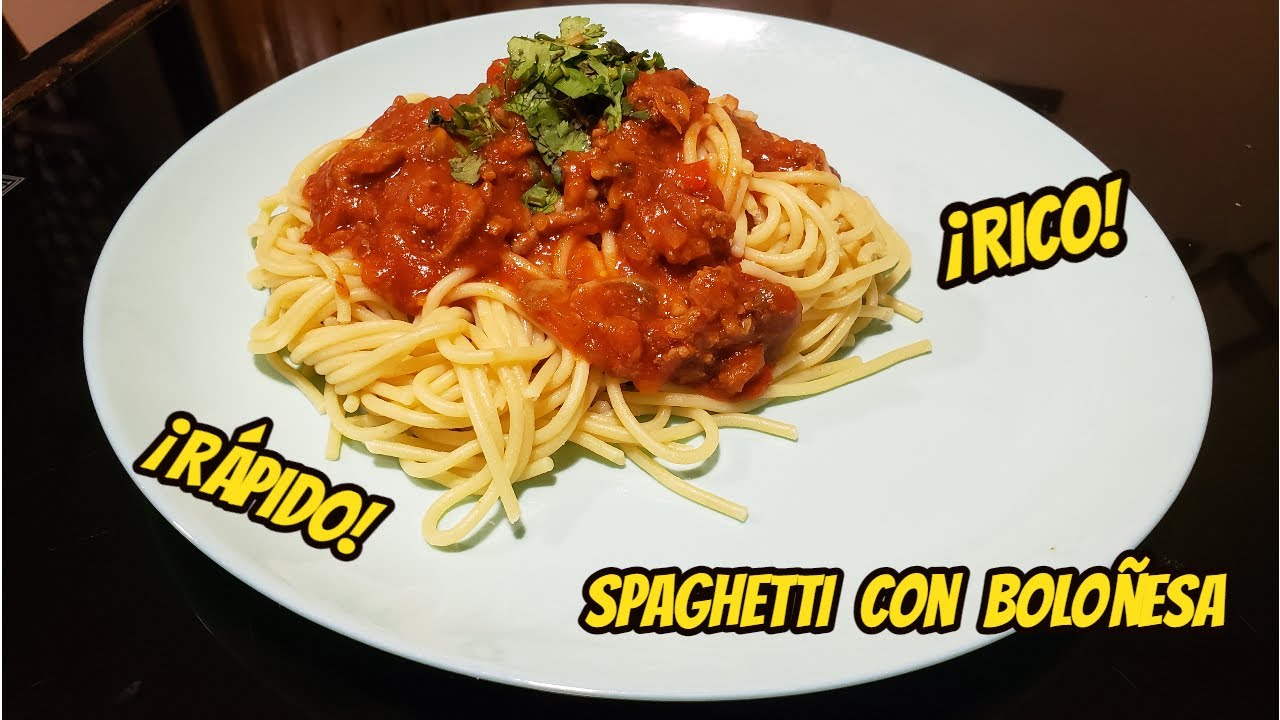 Spaghetti a la Boloñesa | Fácil y rápido