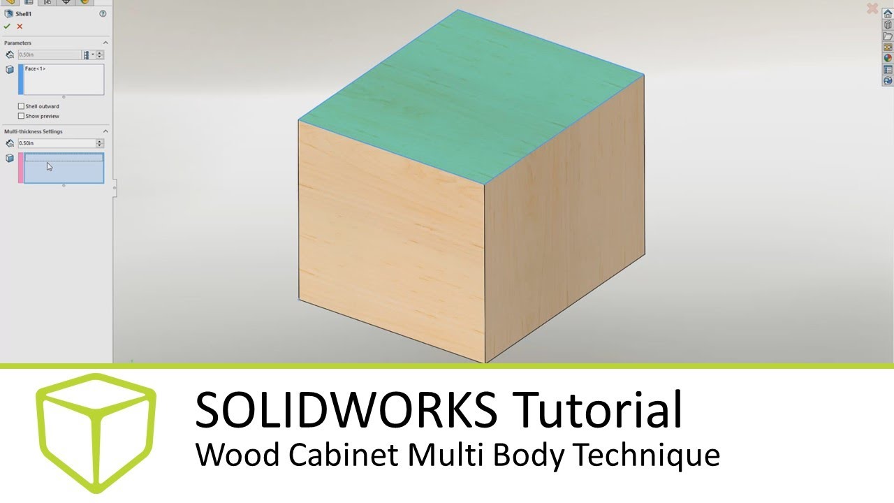 Учебное пособие по SOLIDWORKS — многотельная технология создания деревянных шкафов