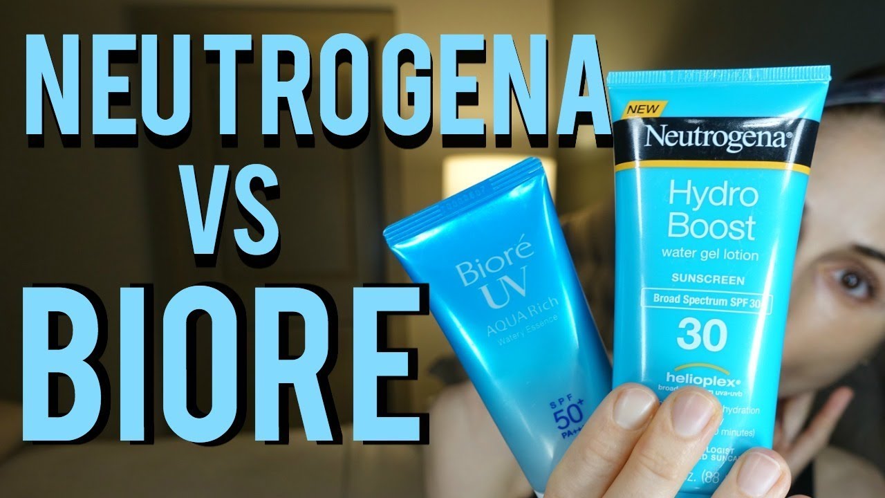 Biore UV Aqua Rich Watery Essence против Neutrogena Hydro Boost SPF | Dr. Dray