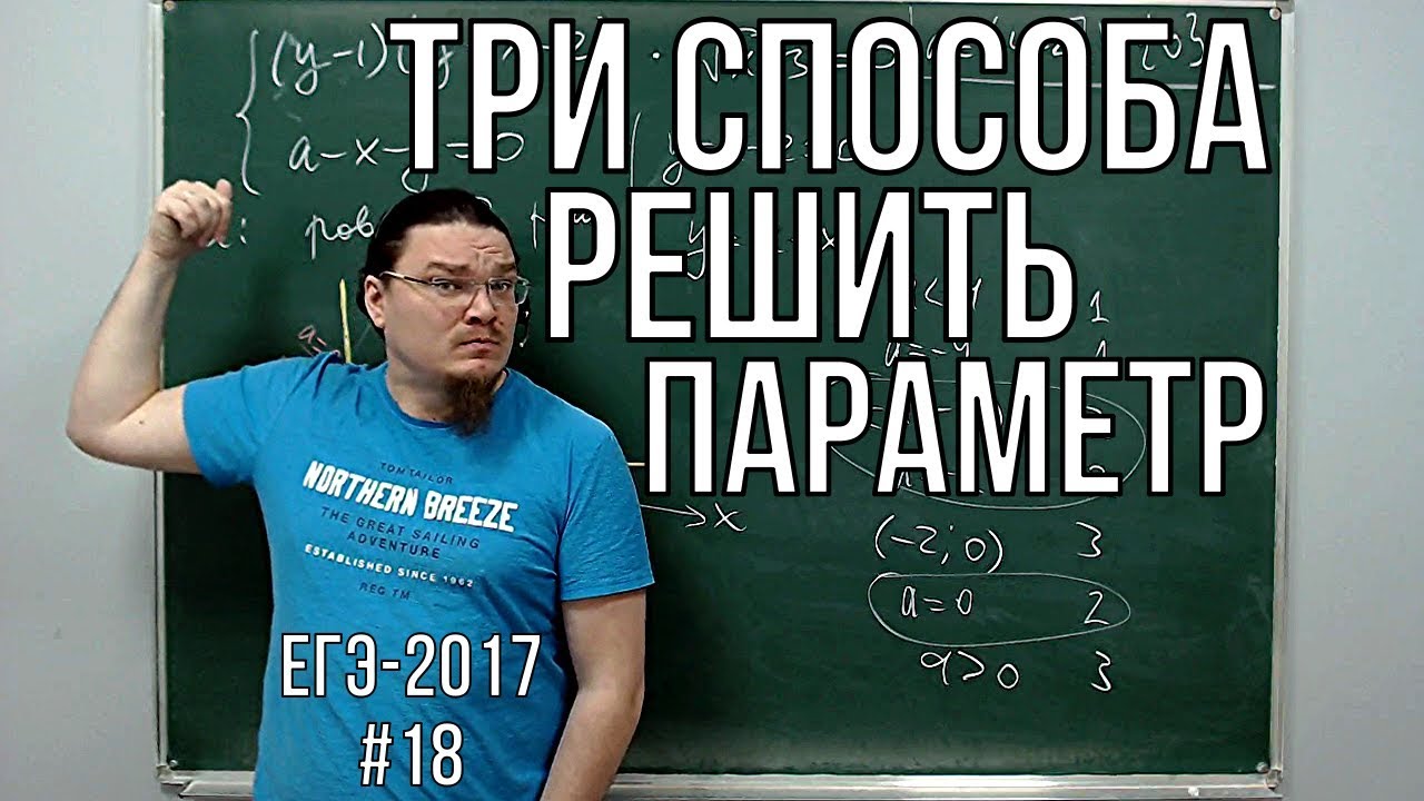 ✓ Три способа решить задачу с параметром | ЕГЭ-2017. Задание 18. Математика. Профиль | Борис Трушин