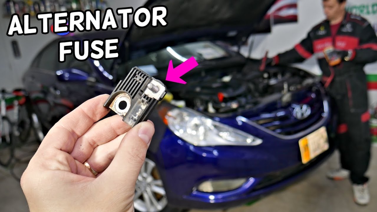 HYUNDAI SONATA ALTERNATOR FUSE LOCATION REPLACEMENT
