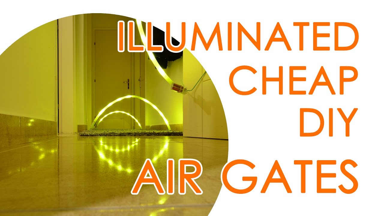 How to make illuminated air-gates for tiny whoops / micros (Fast & Cheap DIY airgates) - QUICK GUIDE