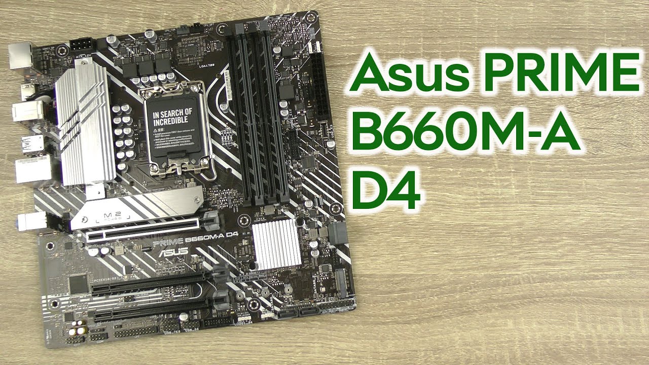Розпаковка Asus PRIME B660M-A D4