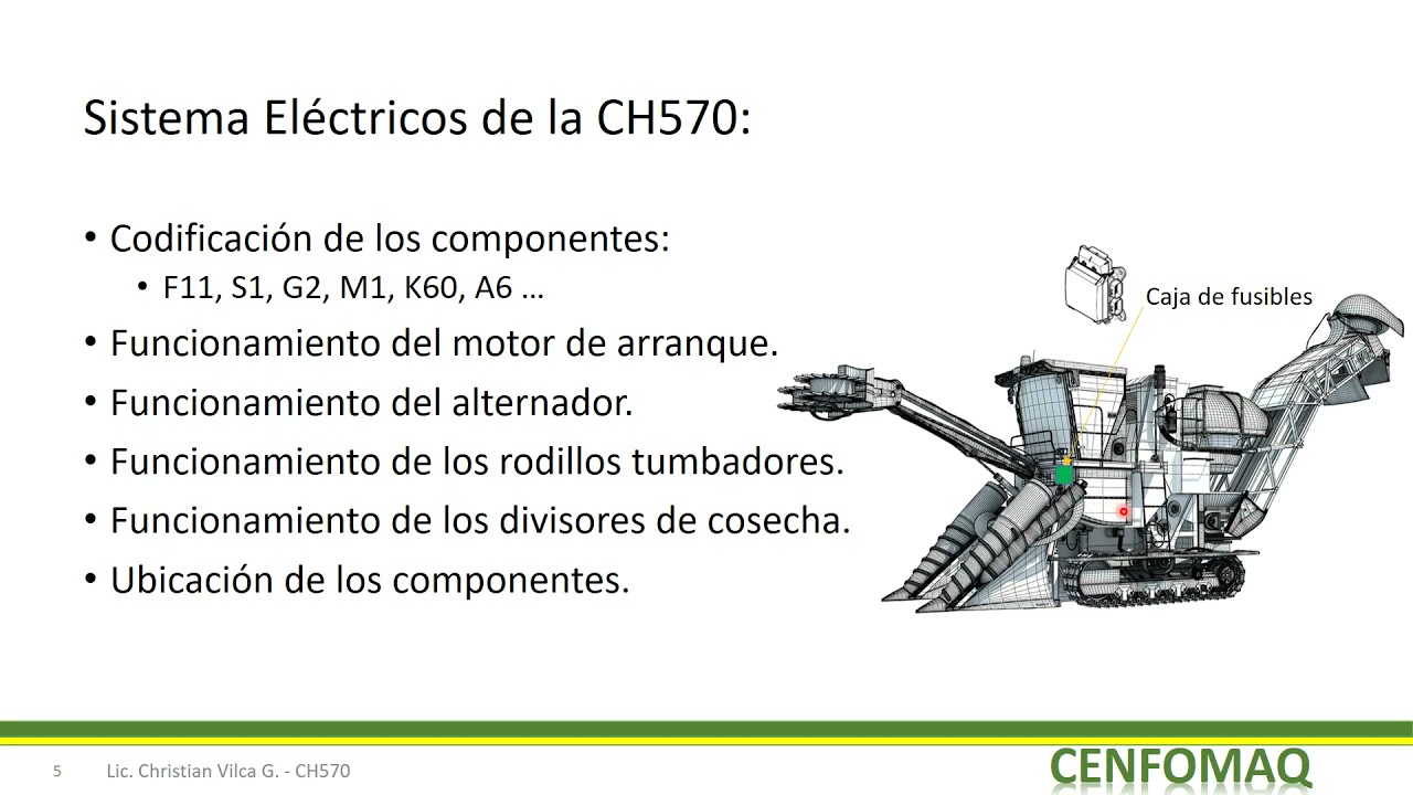 CENFOMAQ  - Capacitaciones de cosechadora de caña CH570