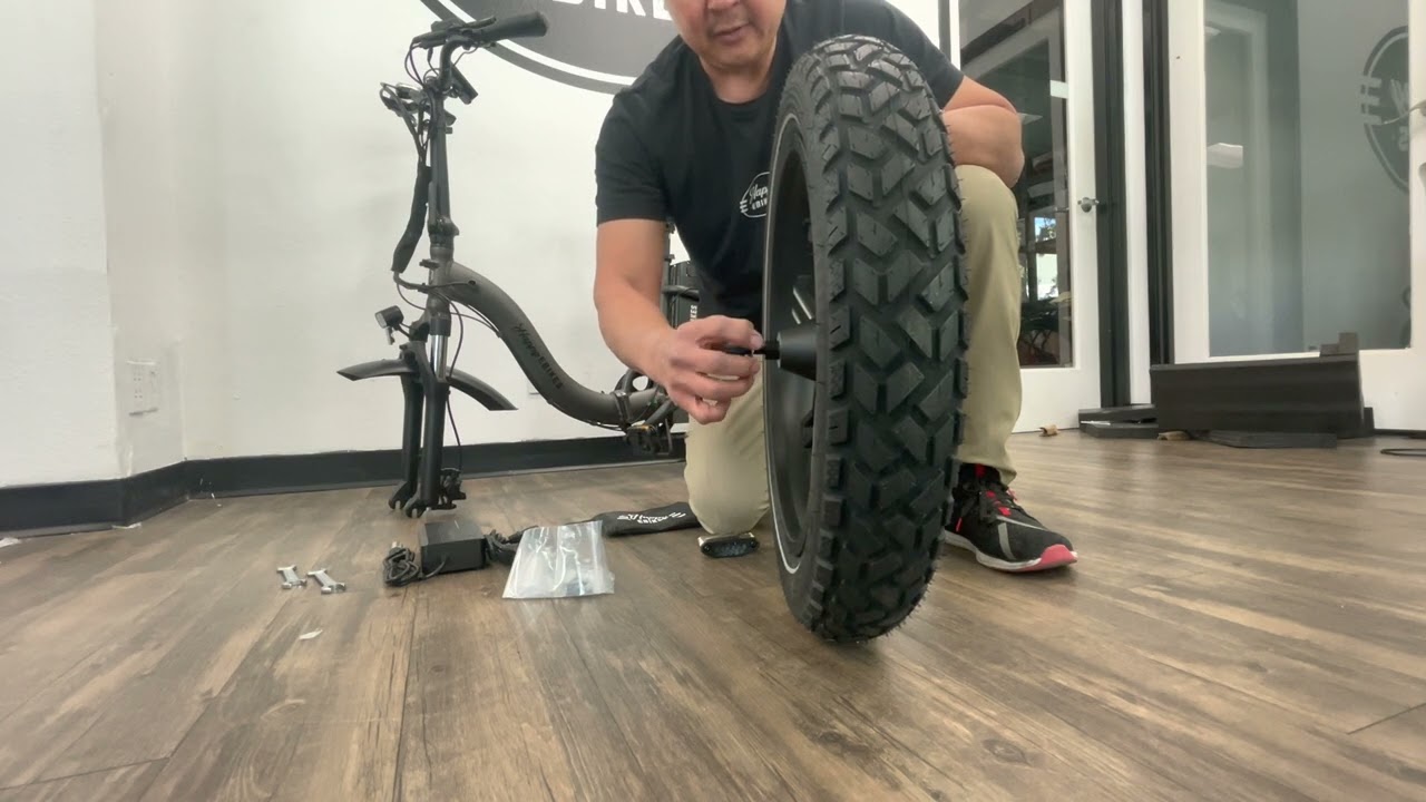Happy Ebikes Front Wheel Assembly of Happy Folding Pro Ebike