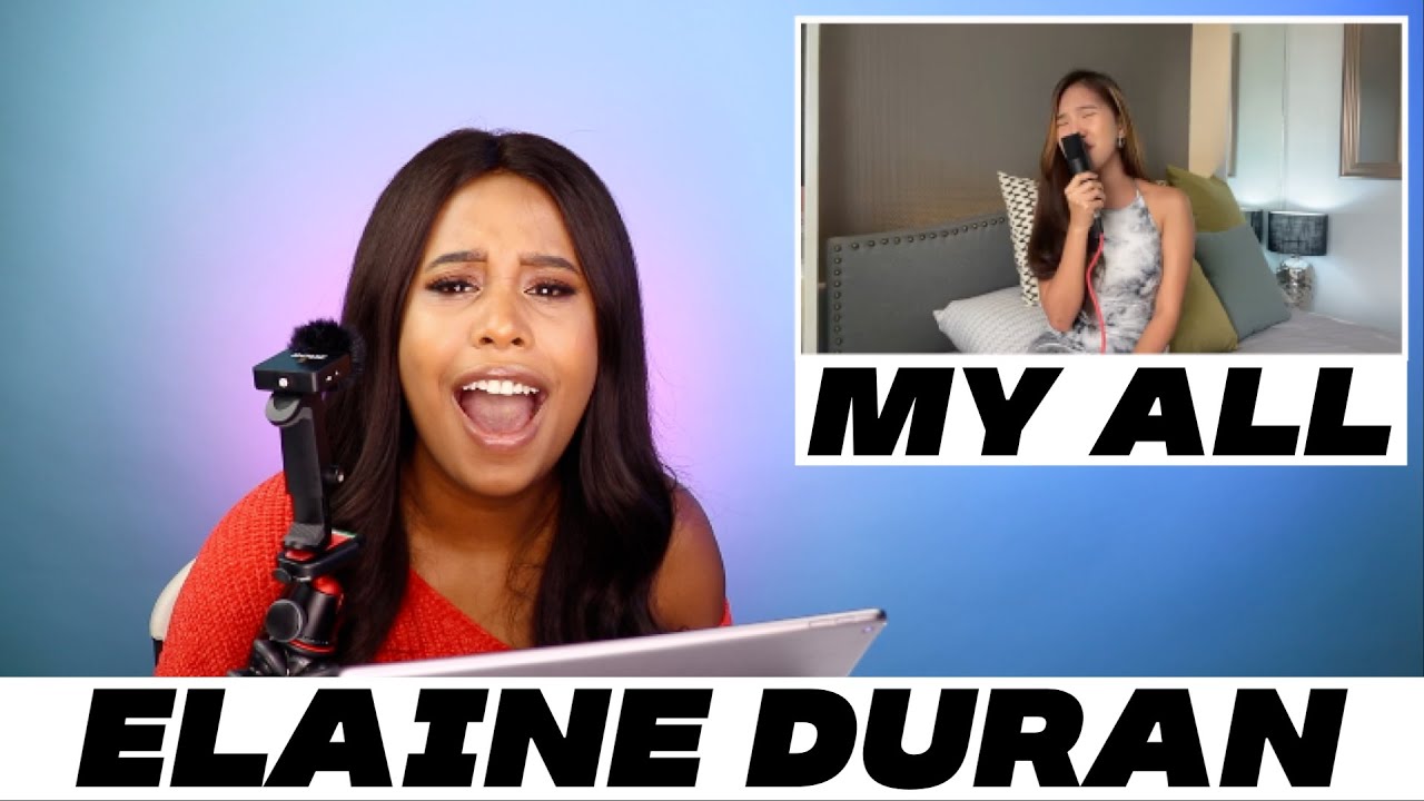 Music School Graduate Reacts to Elaine Duran singing My All by Mariah Carey