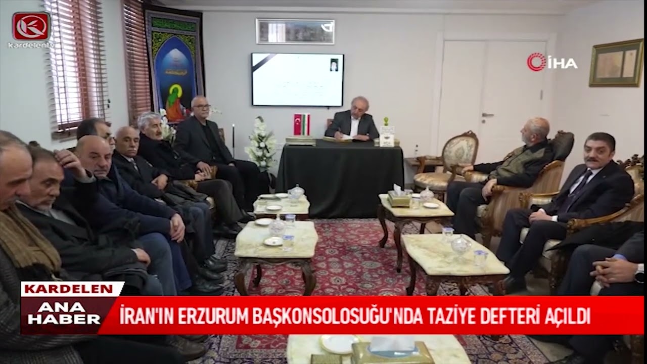 İRAN'IN ERZURUM BAŞKONSOLOSUĞU'NDA TAZİYE DEFTERİ AÇILDI