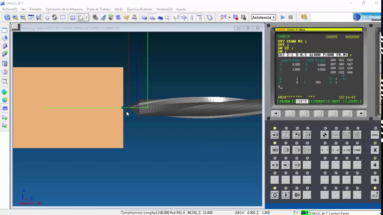 TALLER DEL CNC TORNO ISO 17B G84