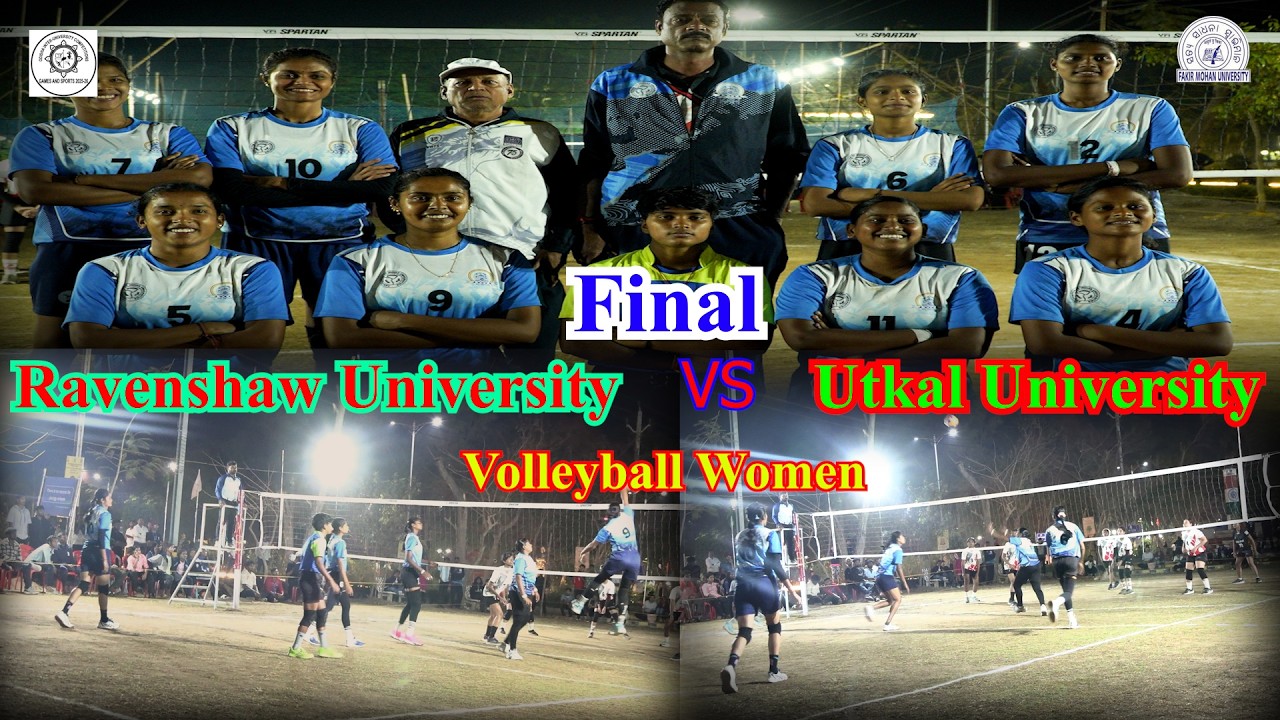 Final II Volleyball Women II କ୍ରୀଡା ମହାକୁମ୍ଭ II OIUC II Ravenshaw University vs Utkal University II