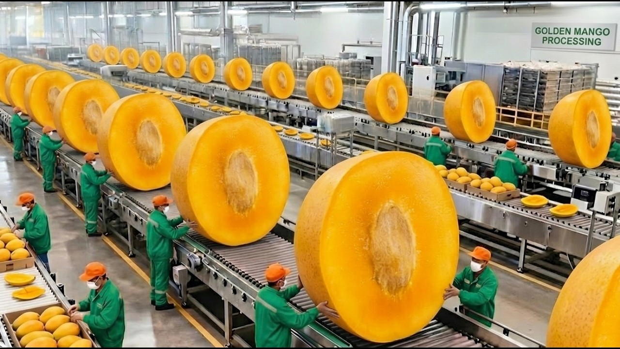 Mango Juice Factory: From Fresh Fruit to Bottle in Minutes | Full Process Revealed | FactoryLab