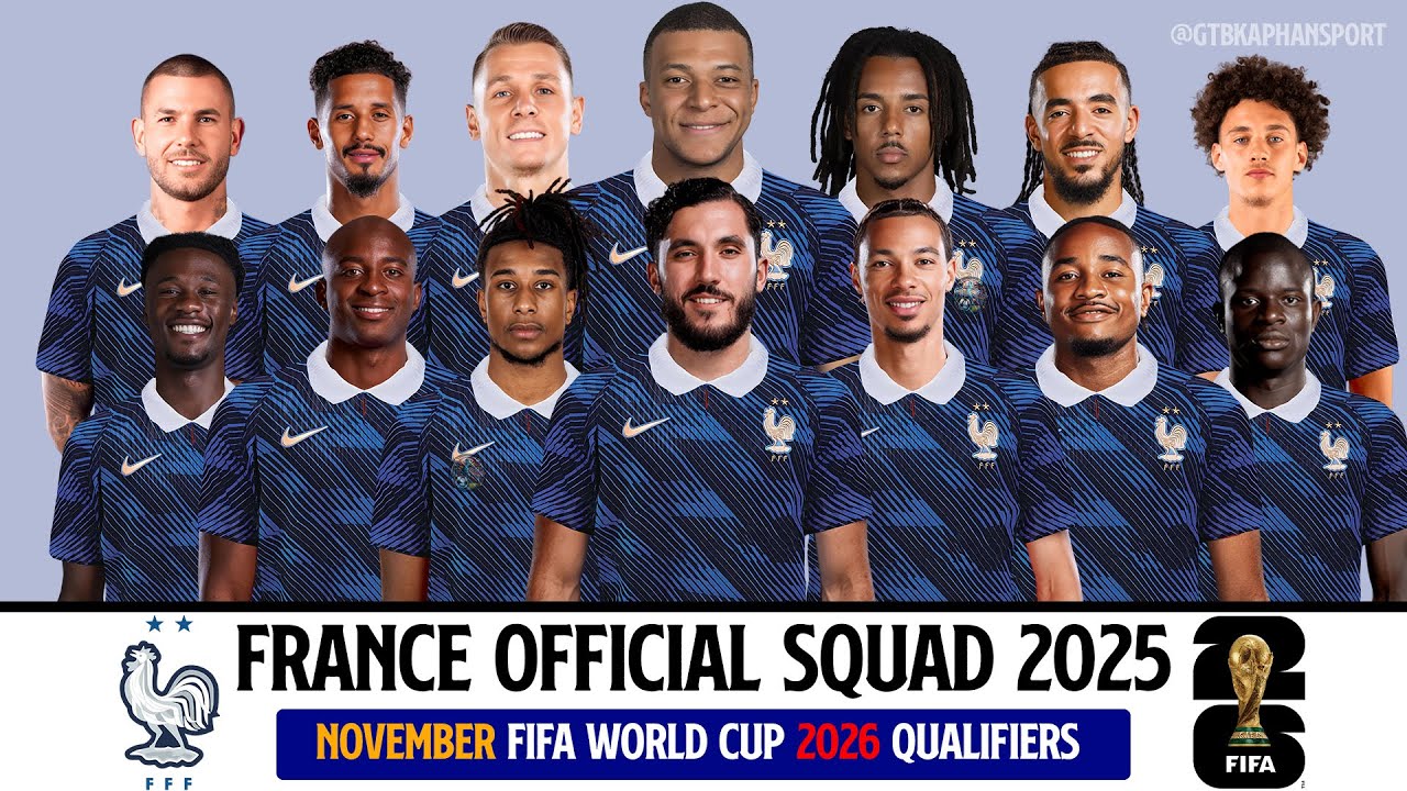 France's Official Squad for November 2025 Revealed!