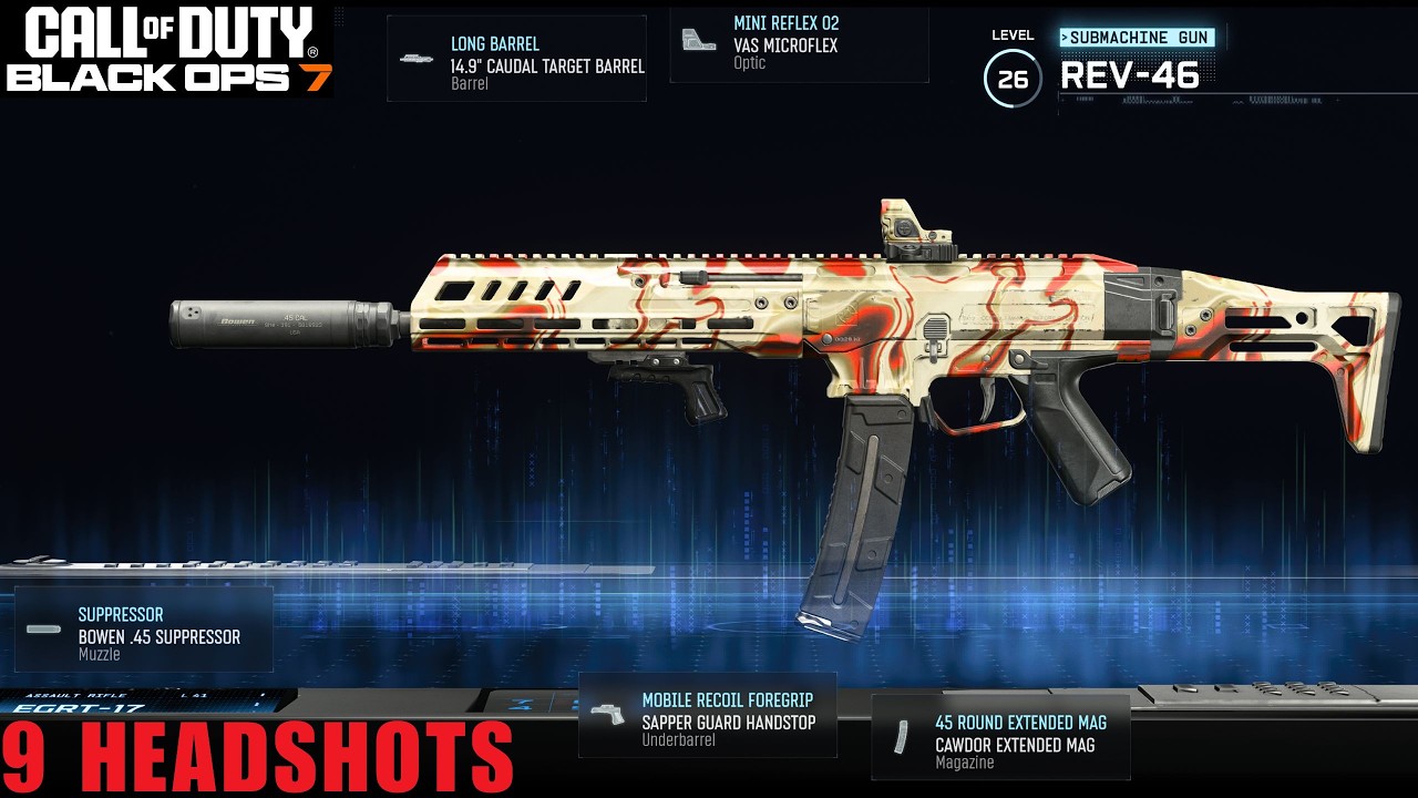 HEADSHOT META BUILD REV-46 SMG - Call of Duty Black ops 7 #codbo7 #rev46 #cod