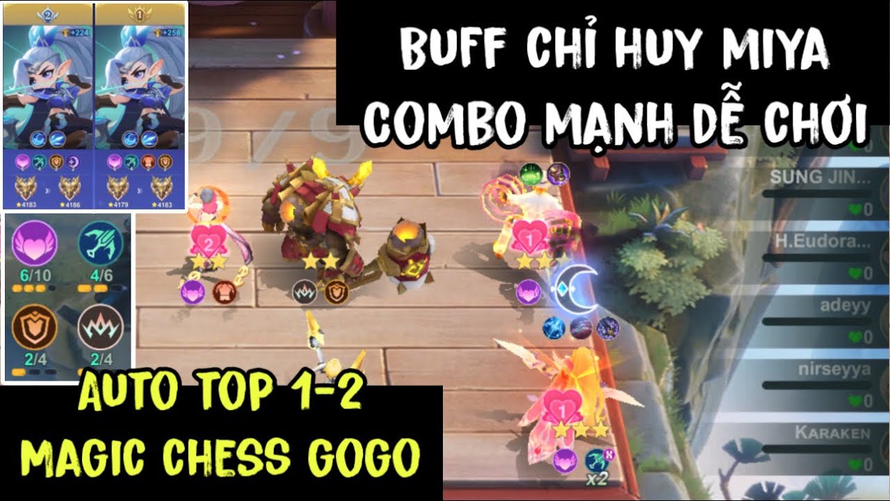 MLBB | COMBO SIÊU DỄ CHƠI, SIÊU MẠNH AUTO TOP 1-2?? BUFF MỚI CHỈ HUY MIYA MAGIC CHESS GOGO | KKWaze