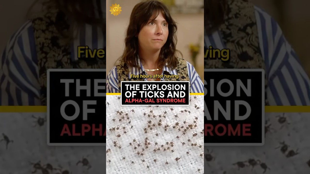 Woman on getting tick-borne Alpha-gal syndrome #shorts