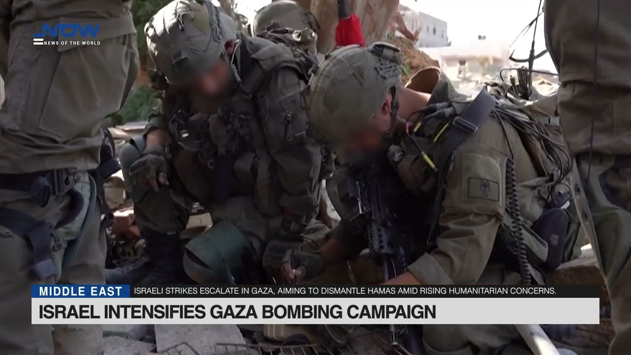 Israel Intensifies Gaza Bombing Campaign