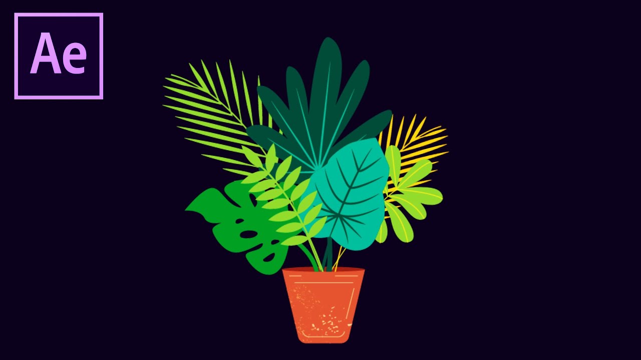 Easy Plant Animation Dynamically in After Effects Tutorial