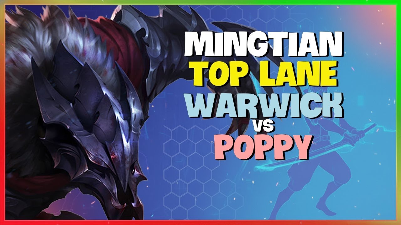 MingTian Rank 1 Challenger Warwick Top Lane Mechanics Breakdown Engsub