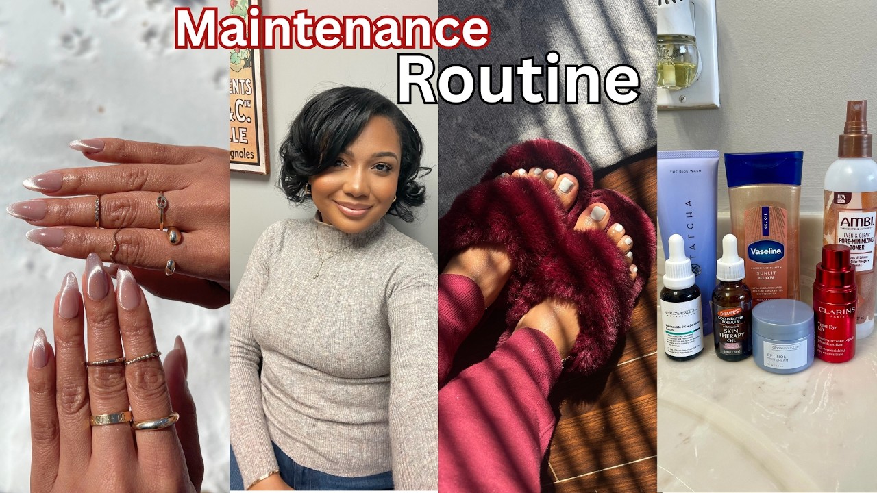 At-Home Maintenance Routine: Psoriasis Shots, Press-On Nails, Pedicure, Night Haircare & Skincare