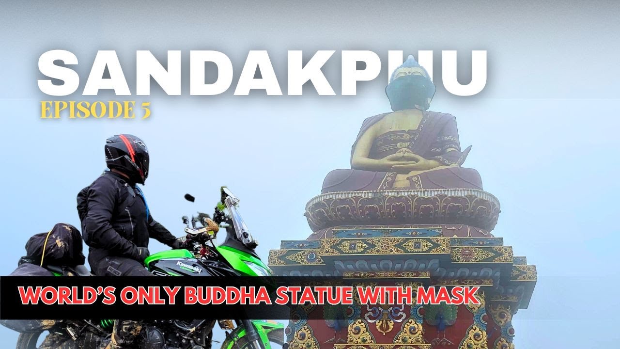 World's only Buddha statue WEARING MASK at Sandakphu