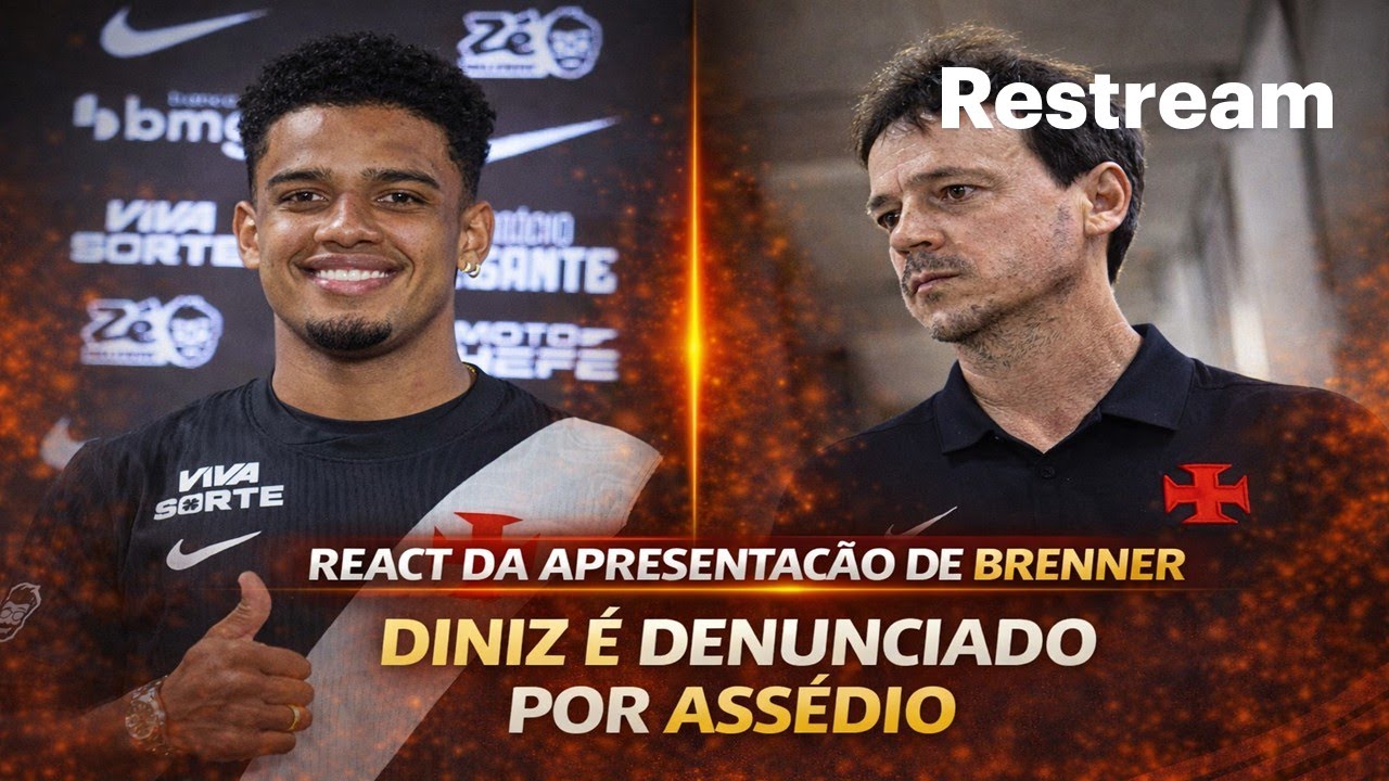 LIVE DE SEXTA! VASCO APRESENTA NOVO CENTROAVANTE. TÉCNICO DINIZ É ACUSADO DE ASSÉDIO MORAL