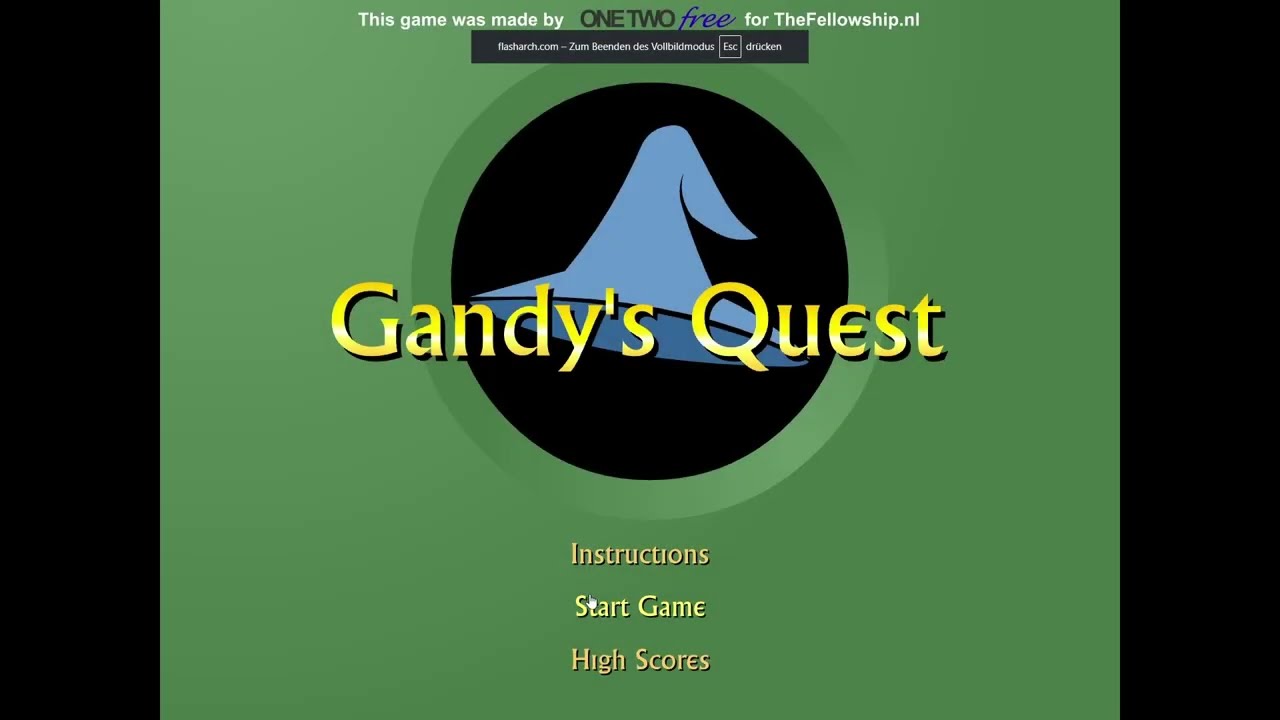 Flashgame - Gandy's Quest (All Coins)