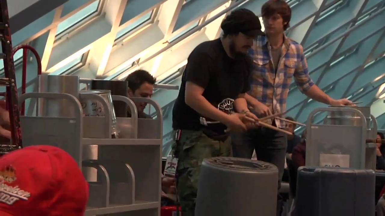 STOMP Flashmob @ Downtown Seattle Library