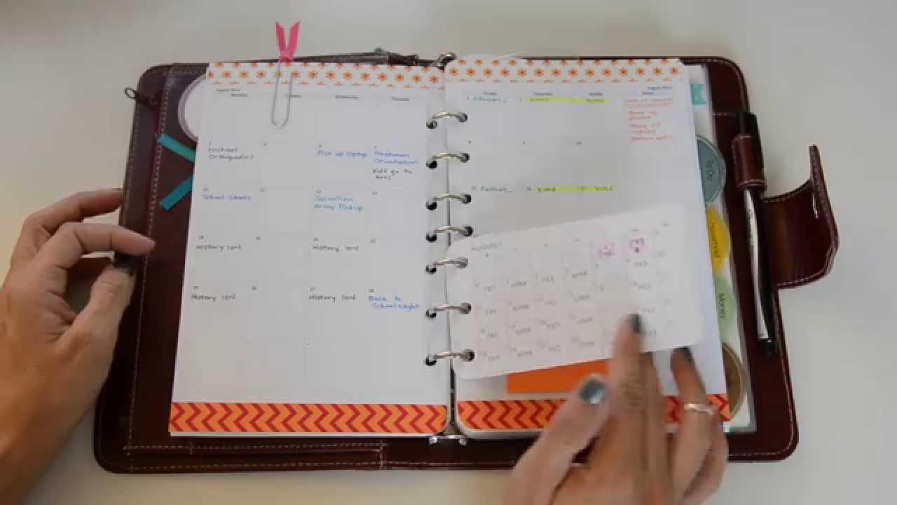 Flip Through of My Red Franklin Covey Planner