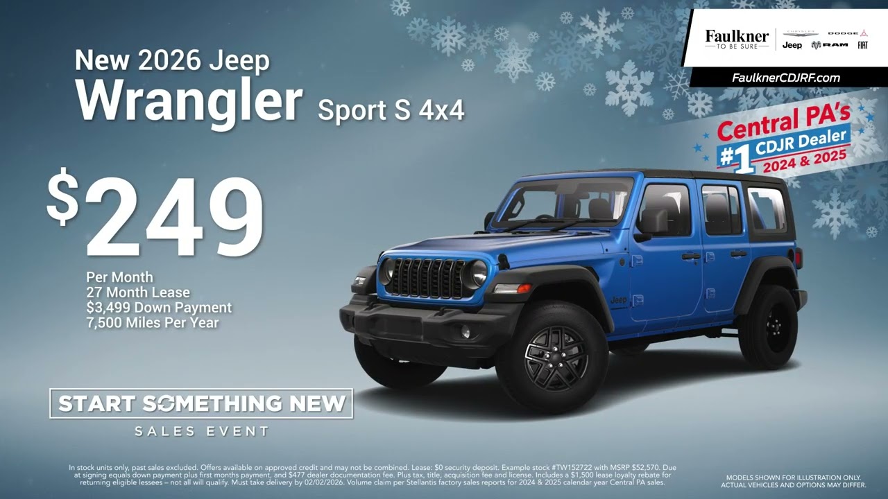 Faulkner CDJRF Mechanicsburg - January Incentives