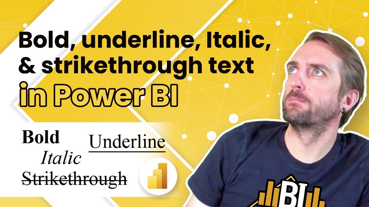Bold, italic, underlined or strikethrough text in Power BI? No problem! ✔