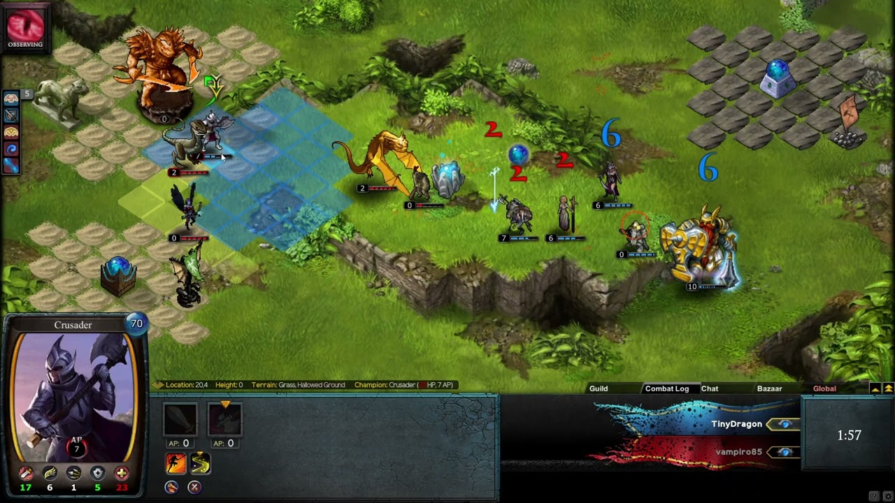 TinyDragon (IS Paladin) VS Vampiro (SL Big Guys) - Poxnora