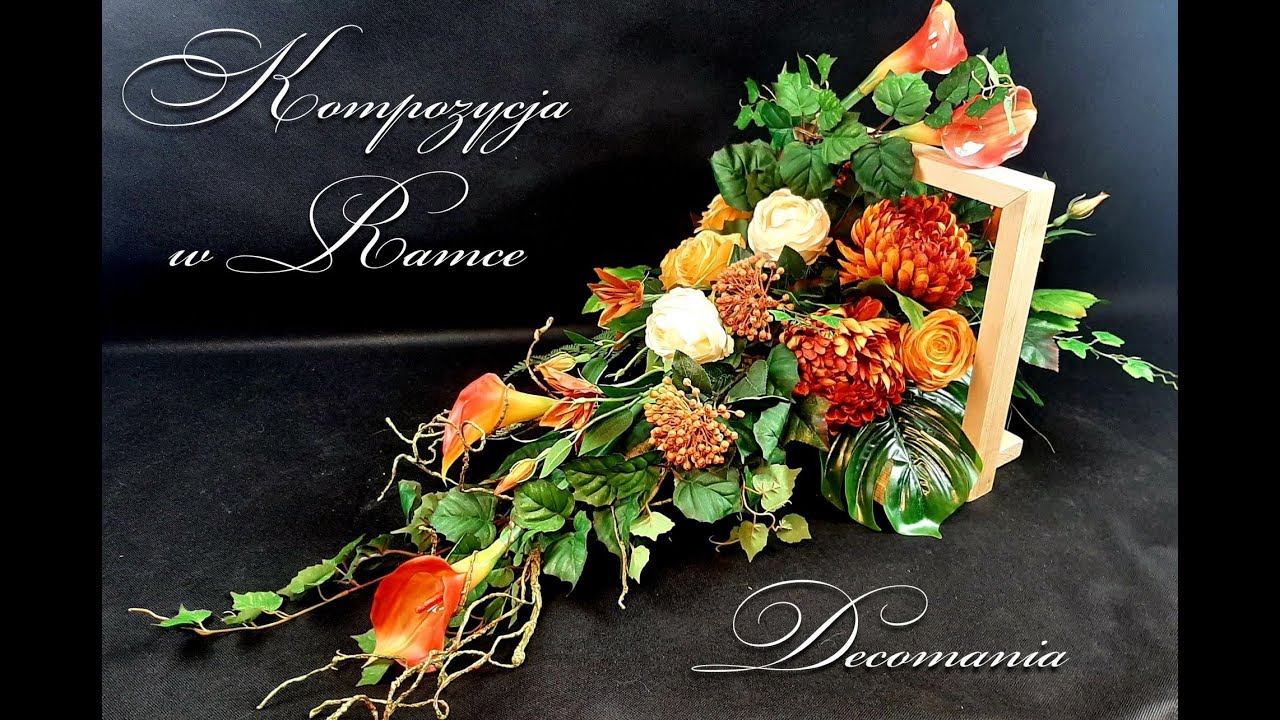 Stroik na grób w drewnianej ramce// DIY// jak zrobić// grave decorations