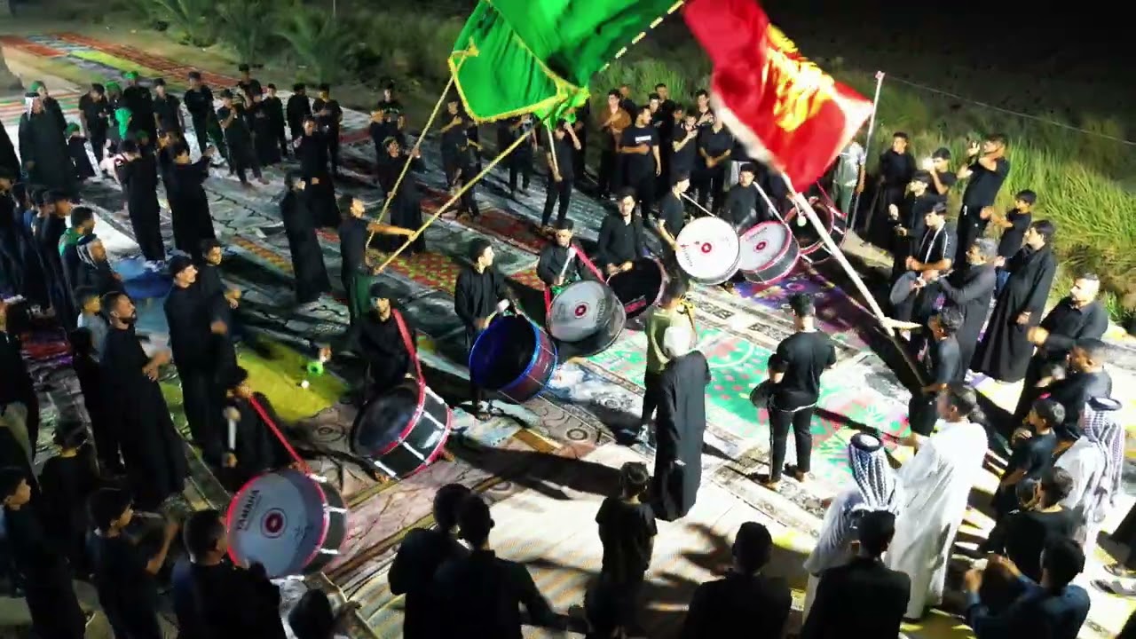 نزول المواكب في بيت خدام الامام الحسين ع  بيت حامد ال بهوة البعيجي