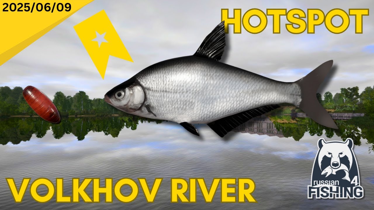 Blue Bream Trophy spot - Volkhov River - Russian Fishing 4