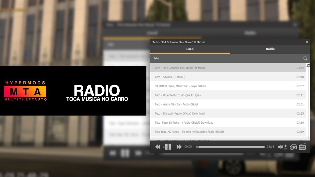 SCRIPT RADIO + TOCANDO NO CARRO (DOWNLOAD FREE) | HYPERMODS MTA BRASIL