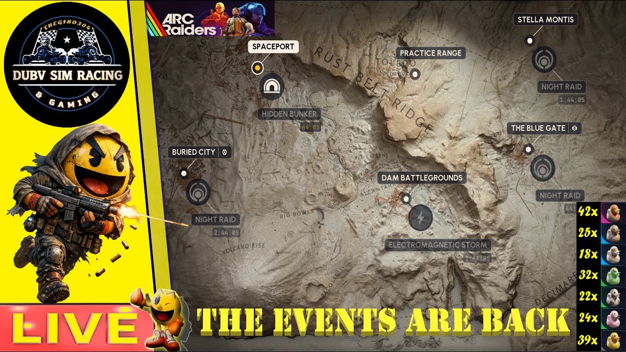 🎮ARC RAIDERS  🏆 THE EVENTS ARE BACK   🎮 DUCKIE RACE - 1ST TO 100 THEN WE SELL