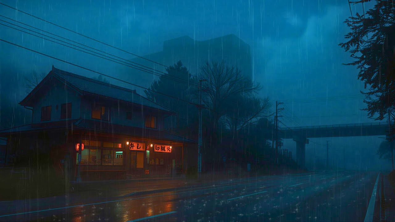 Warm Lights on a Rainy Tokyo Night ☕ 90s Nostalgia Lofi
